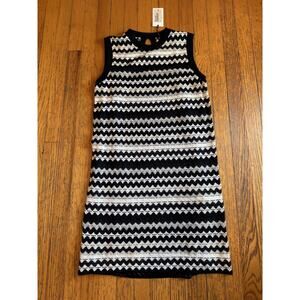 Missoni Dress Womens 44 Sleeveless Knit Lined Chevron Zigzag Pattern Size 8